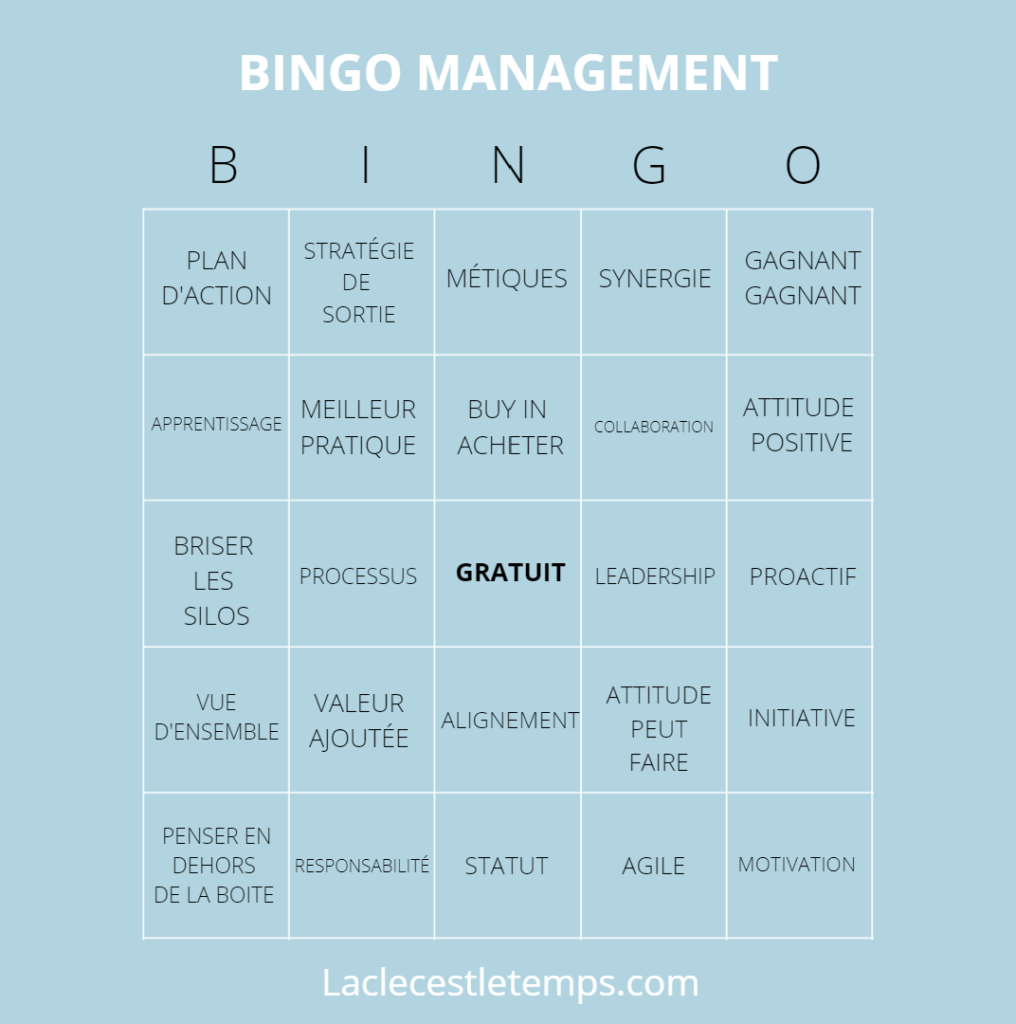 bingo management buzzword
